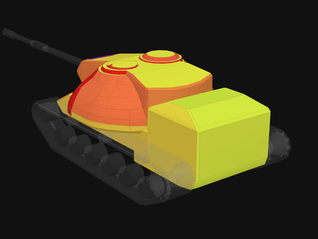 Rear armor of XM66F in World of Tanks: Blitz