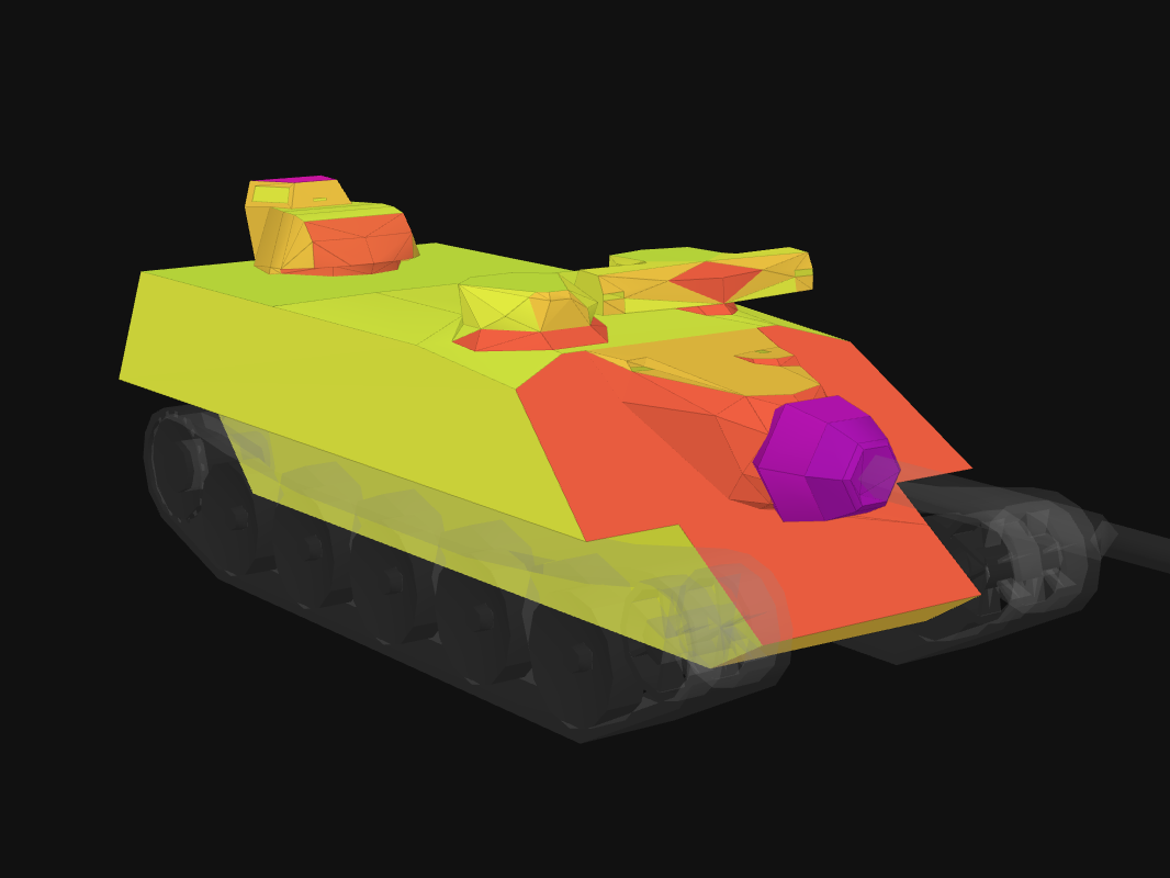 Лобовая броня AMX AC 48 в World of Tanks: Blitz