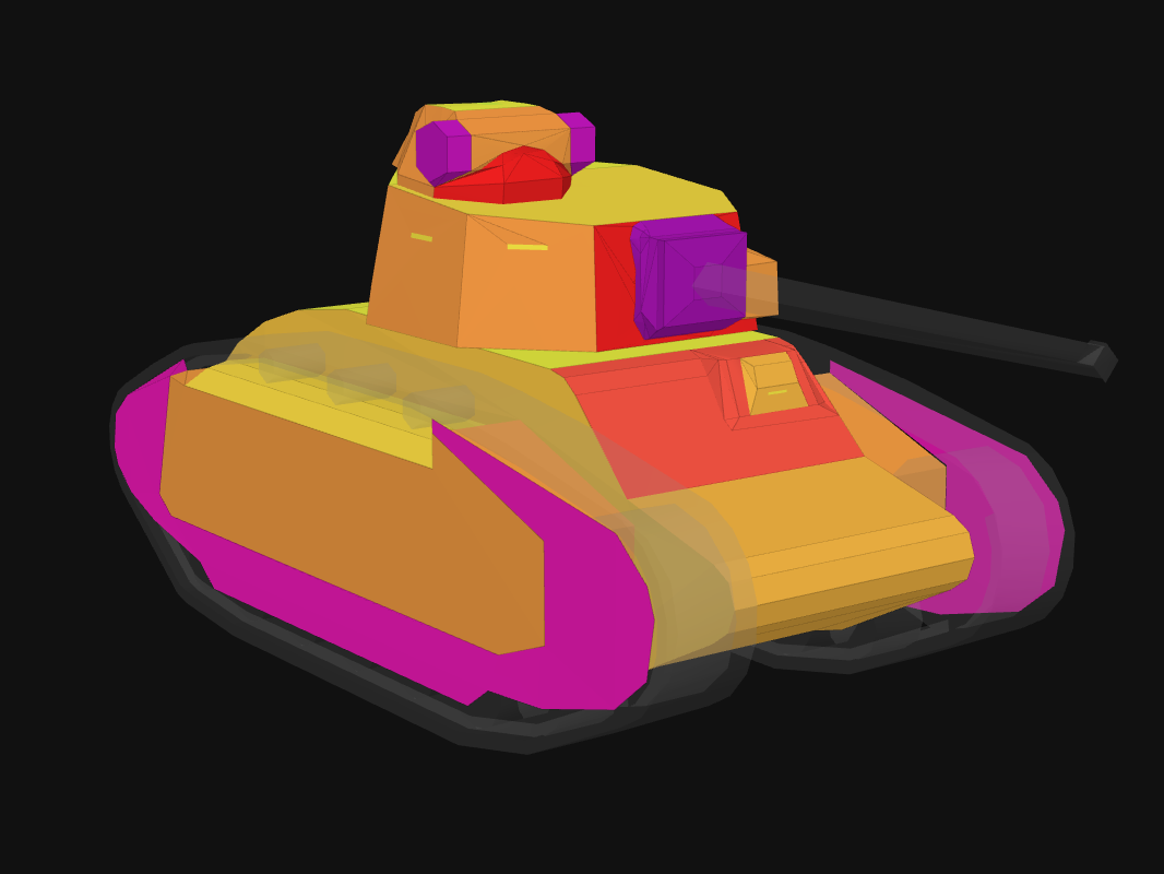 Front armor of BDR G1 B in World of Tanks: Blitz