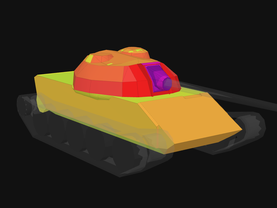 Front armor of Type 59 in World of Tanks: Blitz