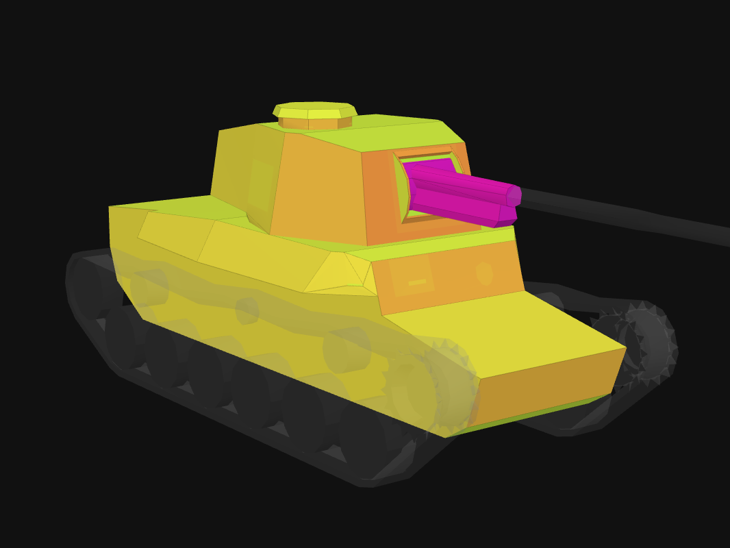 Лобовая броня Chi-Nu в World of Tanks: Blitz