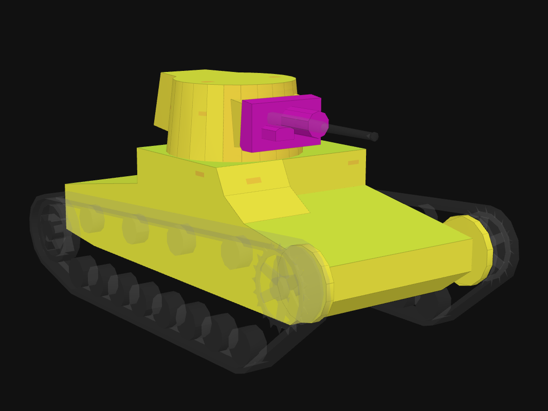 Front armor of Vickers Mk. F in World of Tanks: Blitz