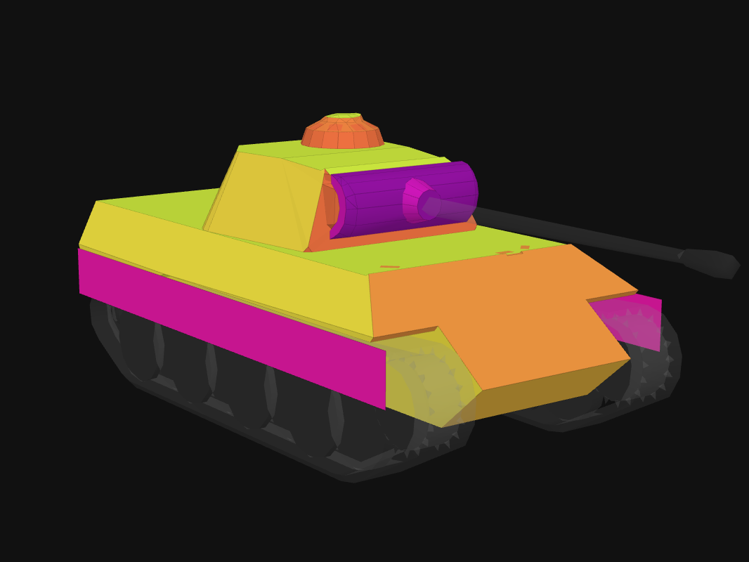 Лобовая броня Bretagne Panther в World of Tanks: Blitz