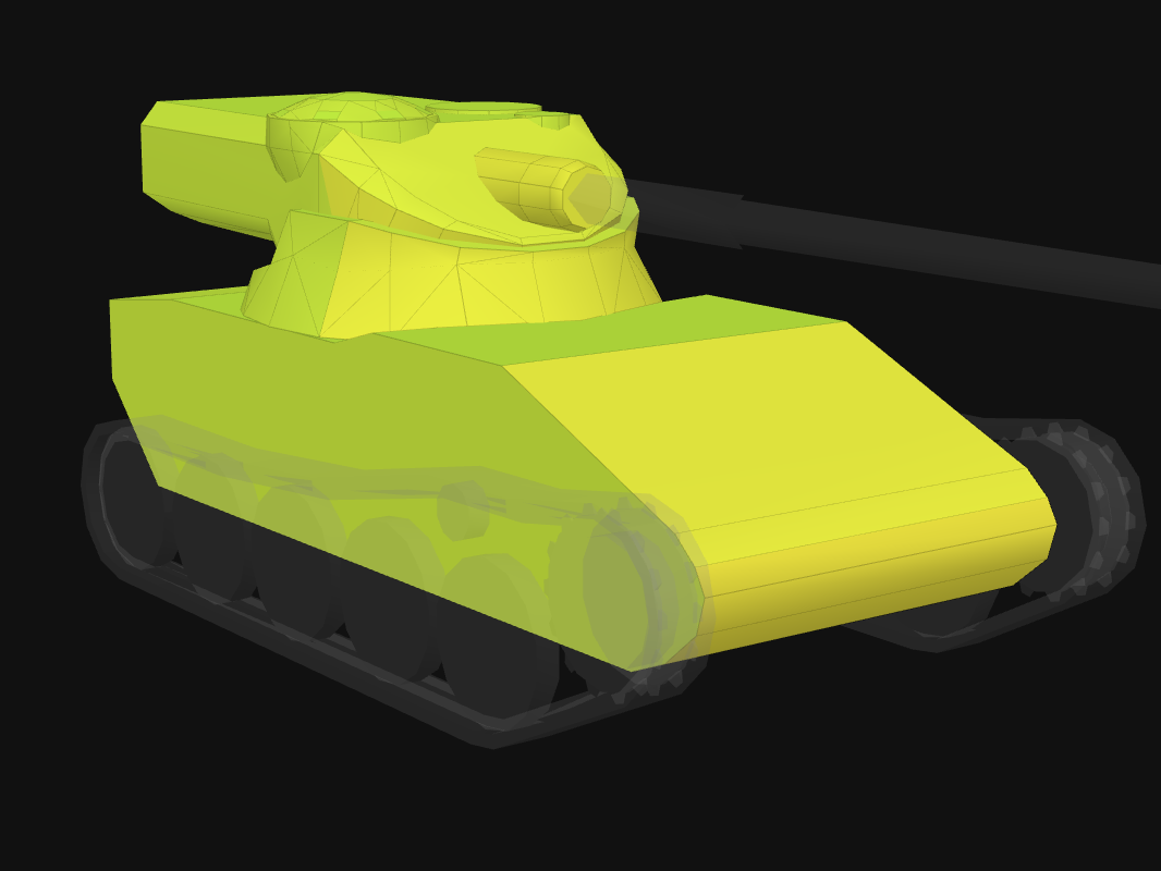 Front armor of AMX 13 57 in World of Tanks: Blitz