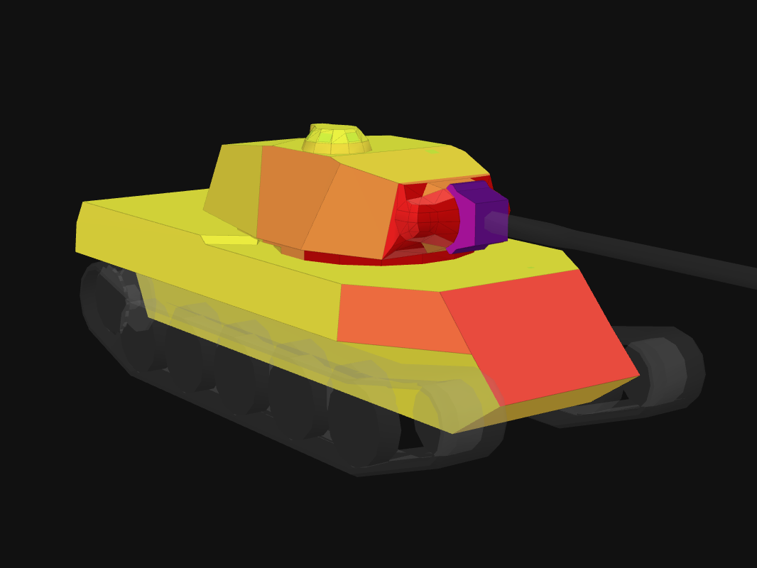 Front armor of AMX M4 49 in World of Tanks: Blitz