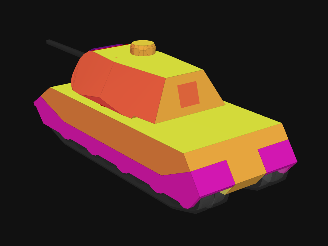 Rear armor of VK 168.01 (P) in World of Tanks: Blitz