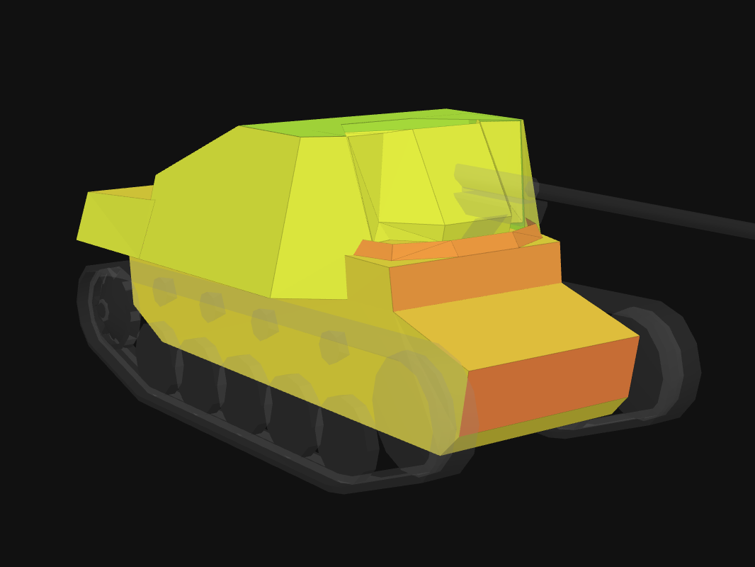 Front armor of Marder II in World of Tanks: Blitz