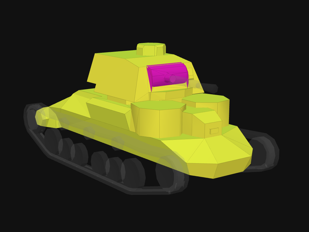 Front armor of Cruiser I in World of Tanks: Blitz