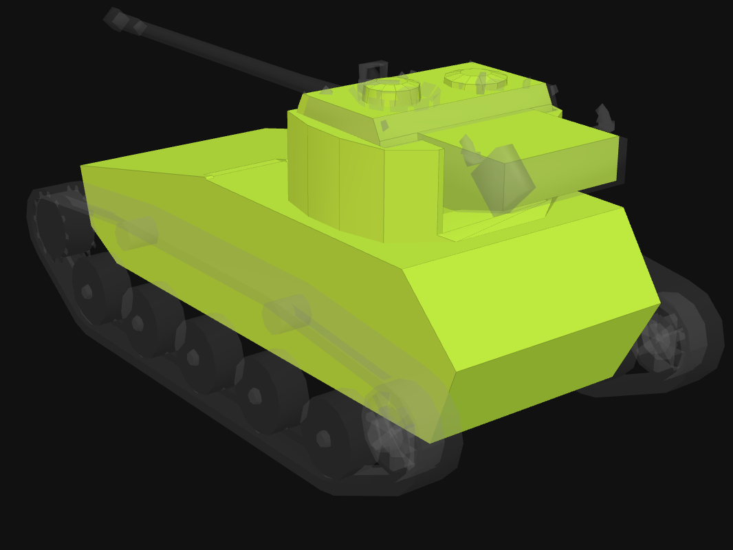Rear armor of FV1066 Senlac in World of Tanks: Blitz