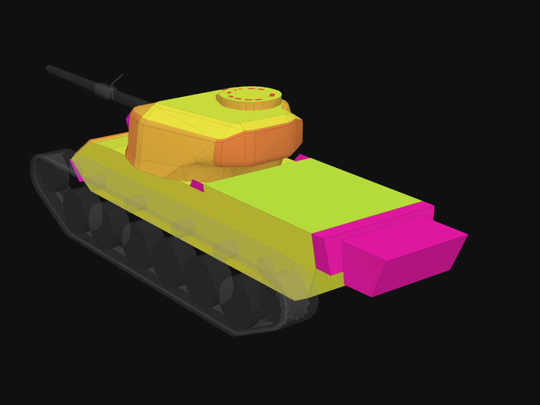 Rear armor of Centurion Mk. 5/1 in World of Tanks: Blitz