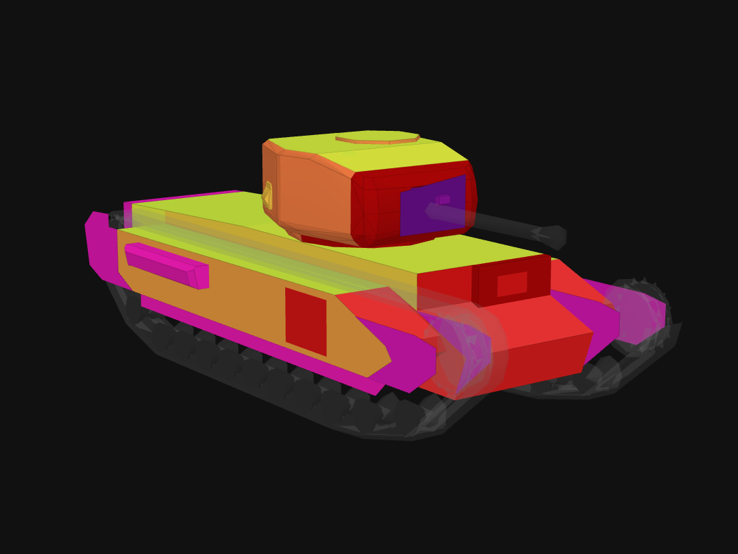 Лобовая броня Churchill Mk. VI в World of Tanks: Blitz