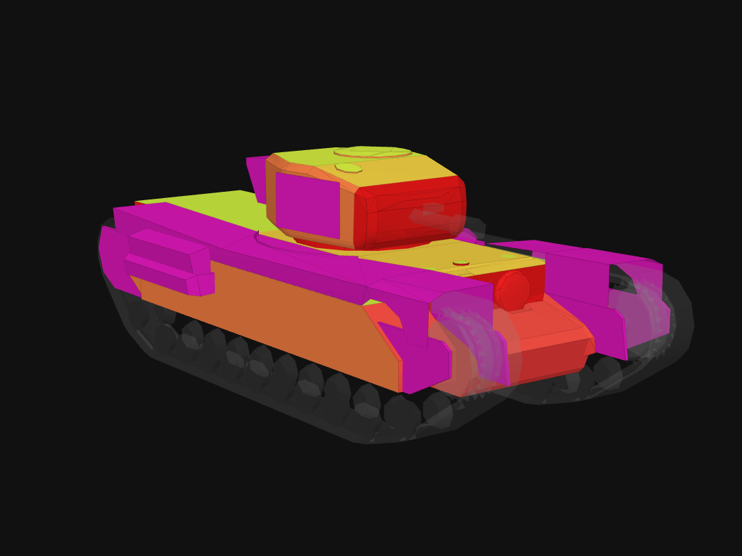Лобовая броня Churchill VIII в World of Tanks: Blitz