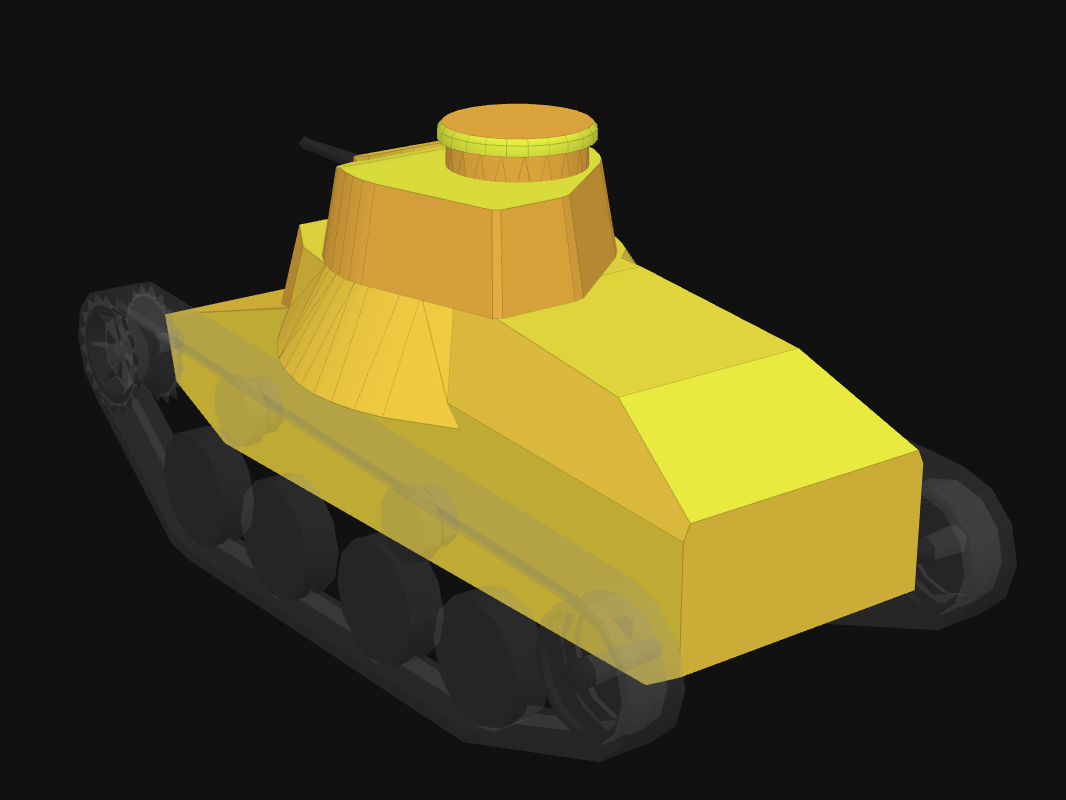 Rear armor of Ha-Go in World of Tanks: Blitz