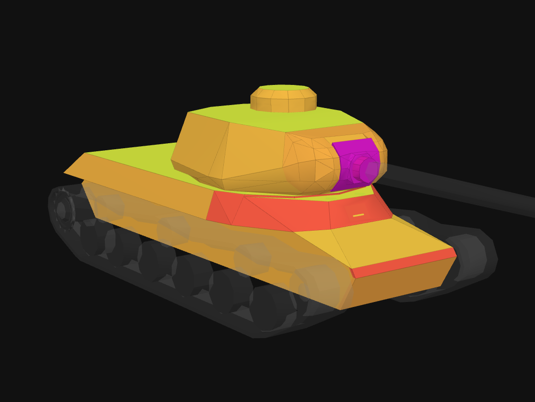 Front armor of IS in World of Tanks: Blitz