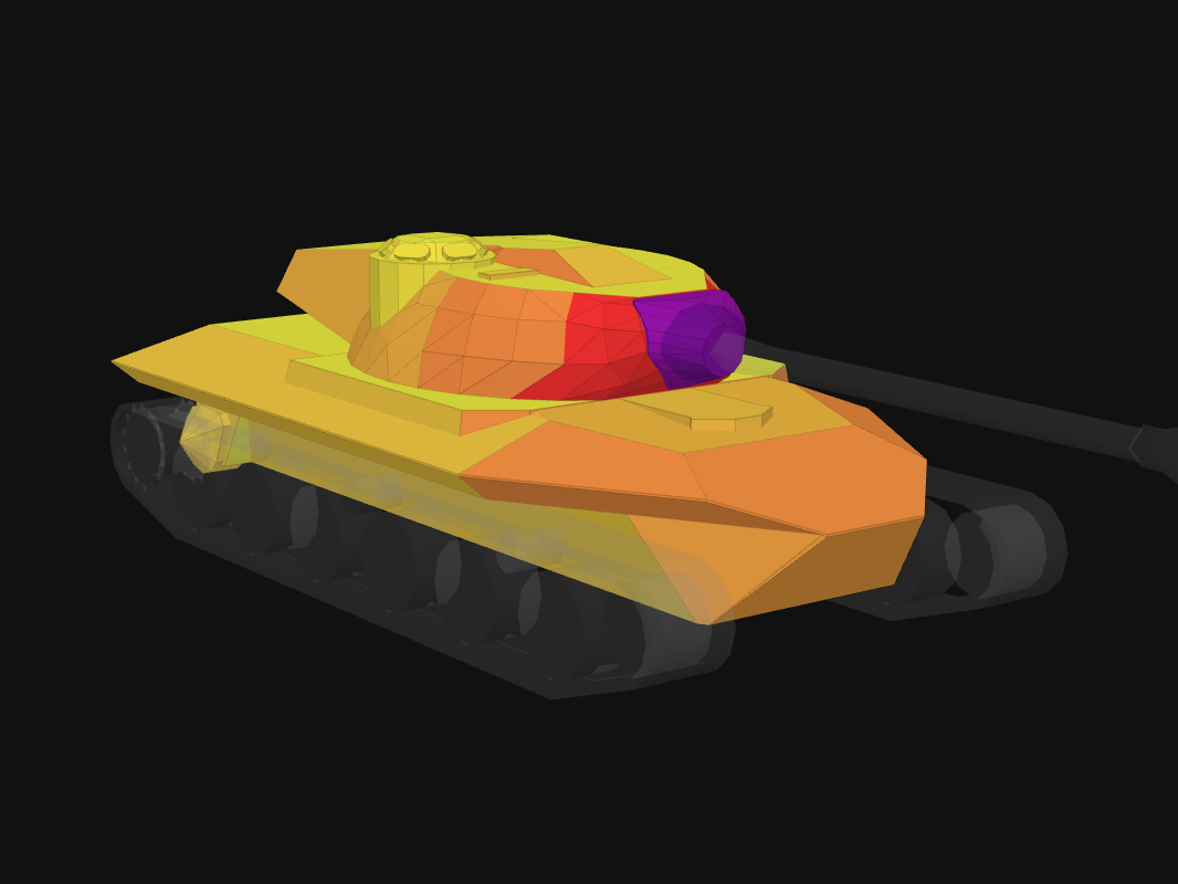 Front armor of Type 57 in World of Tanks: Blitz