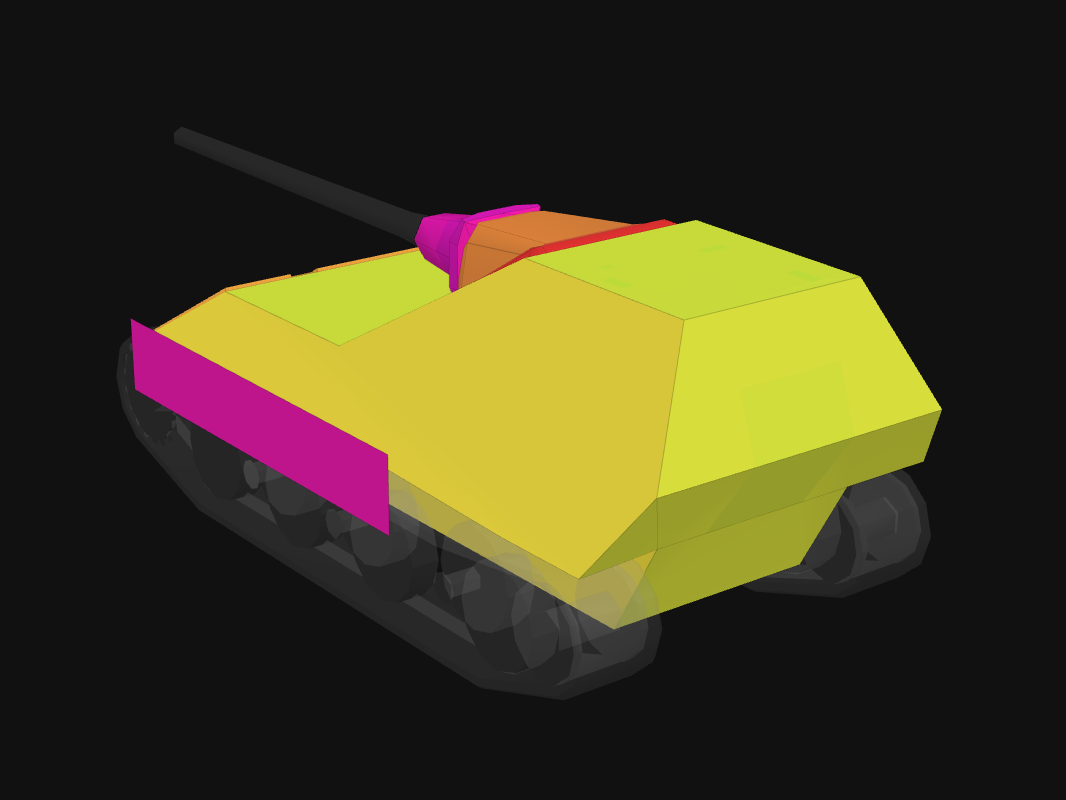 Rear armor of JPanther II in World of Tanks: Blitz