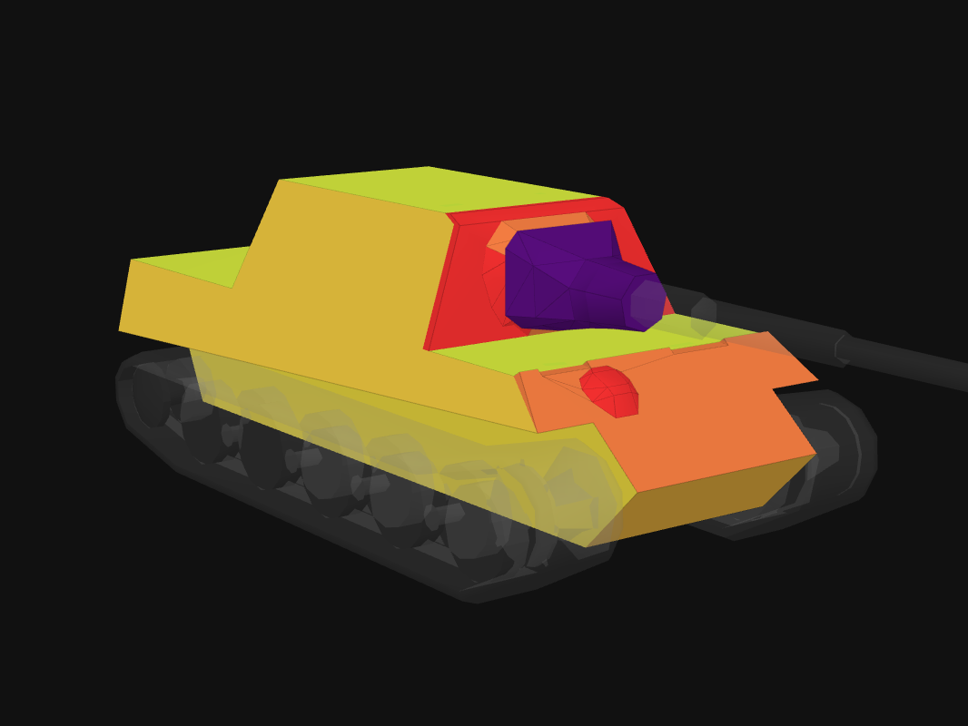 Front armor of Jagdtiger in World of Tanks: Blitz