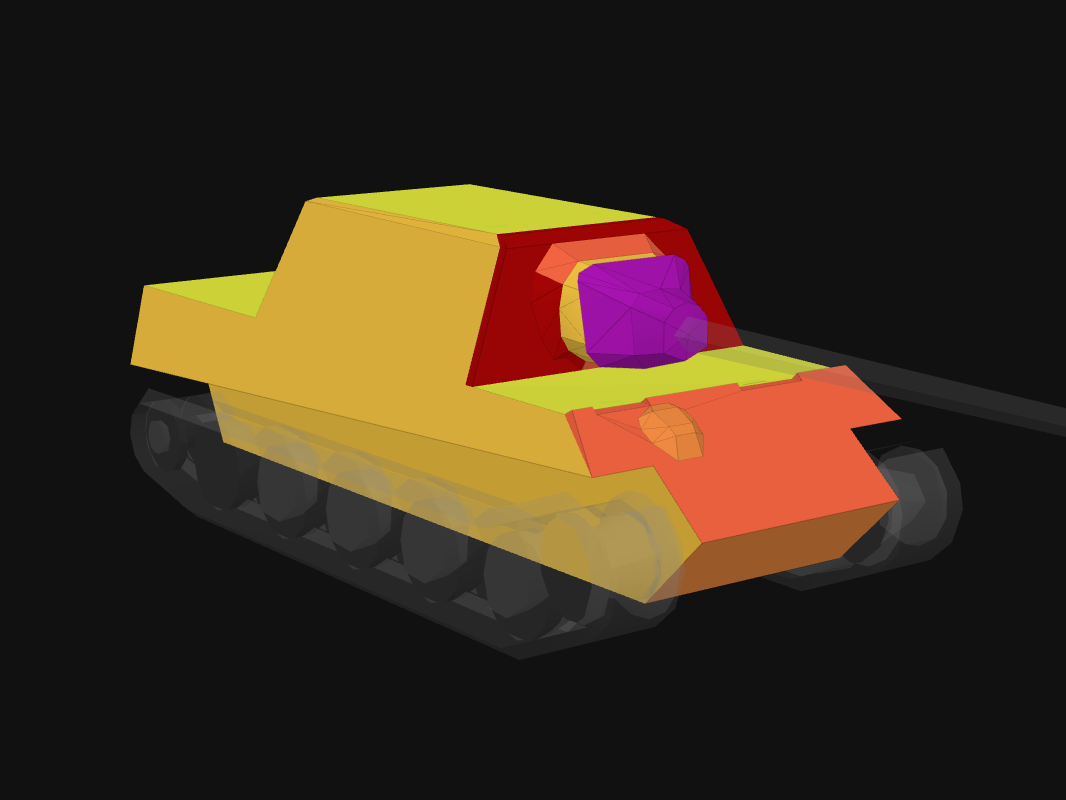 Front armor of JgTig.8,8 cm in World of Tanks: Blitz