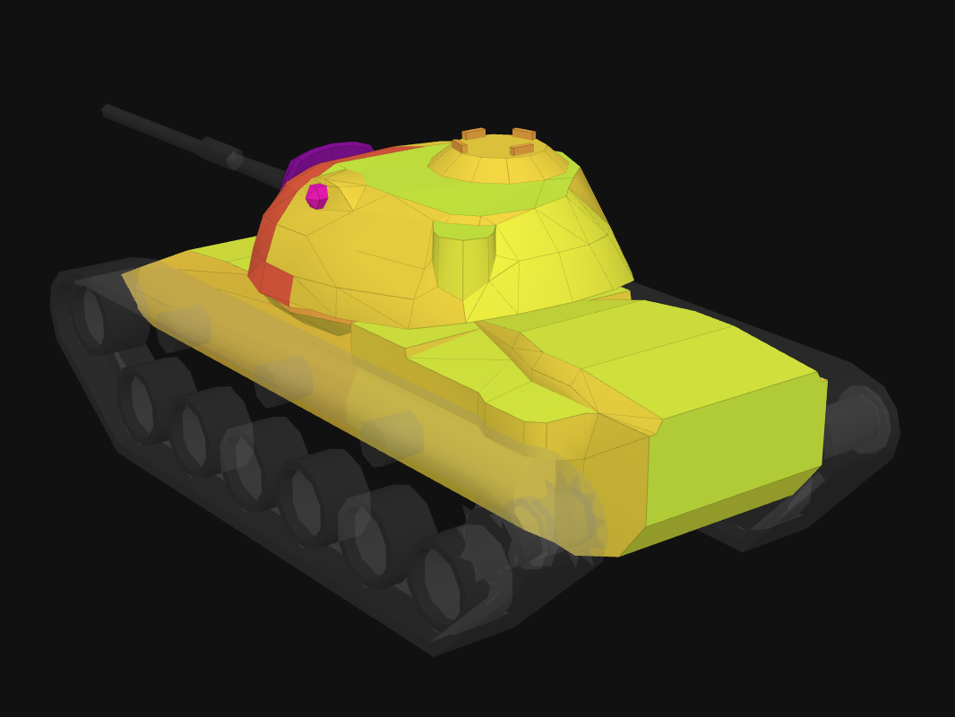 Rear armor of M60 in World of Tanks: Blitz
