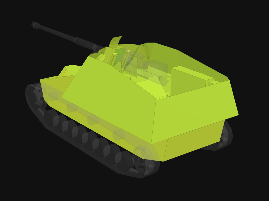 Rear armor of Nashorn in World of Tanks: Blitz