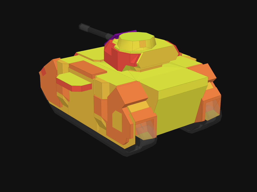 Rear armor of Predator UM in World of Tanks: Blitz