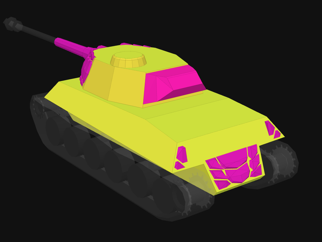 Rear armor of Nebulon in World of Tanks: Blitz