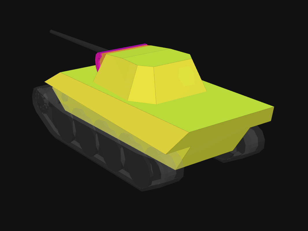 Rear armor of Panther/M10 in World of Tanks: Blitz