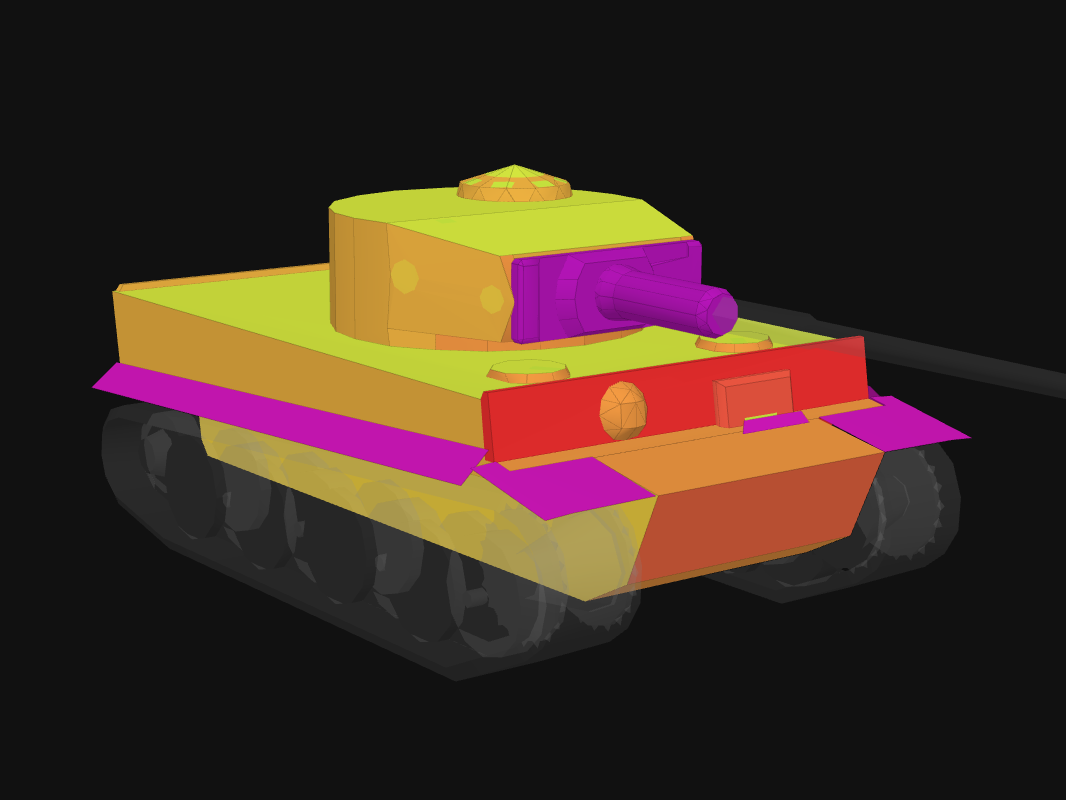 Лобовая броня Tiger I в World of Tanks: Blitz