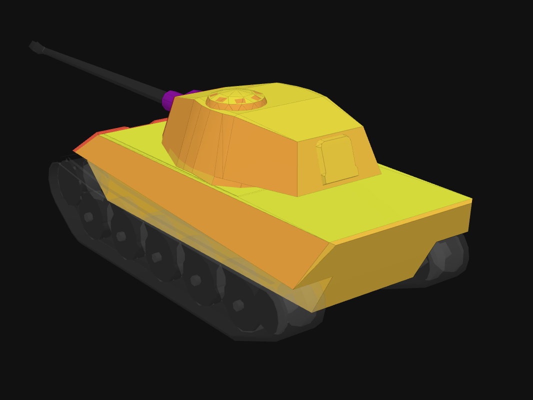 Rear armor of Tiger II in World of Tanks: Blitz