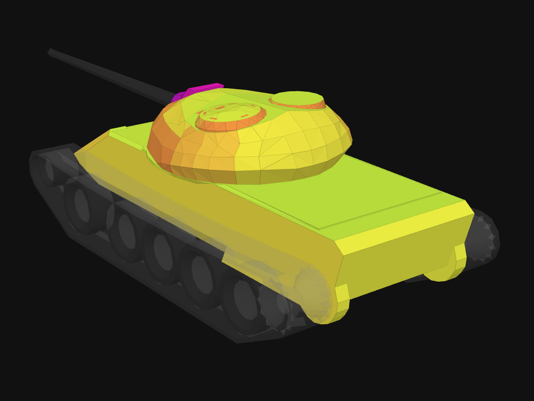 Rear armor of T-54 ltwt. in World of Tanks: Blitz
