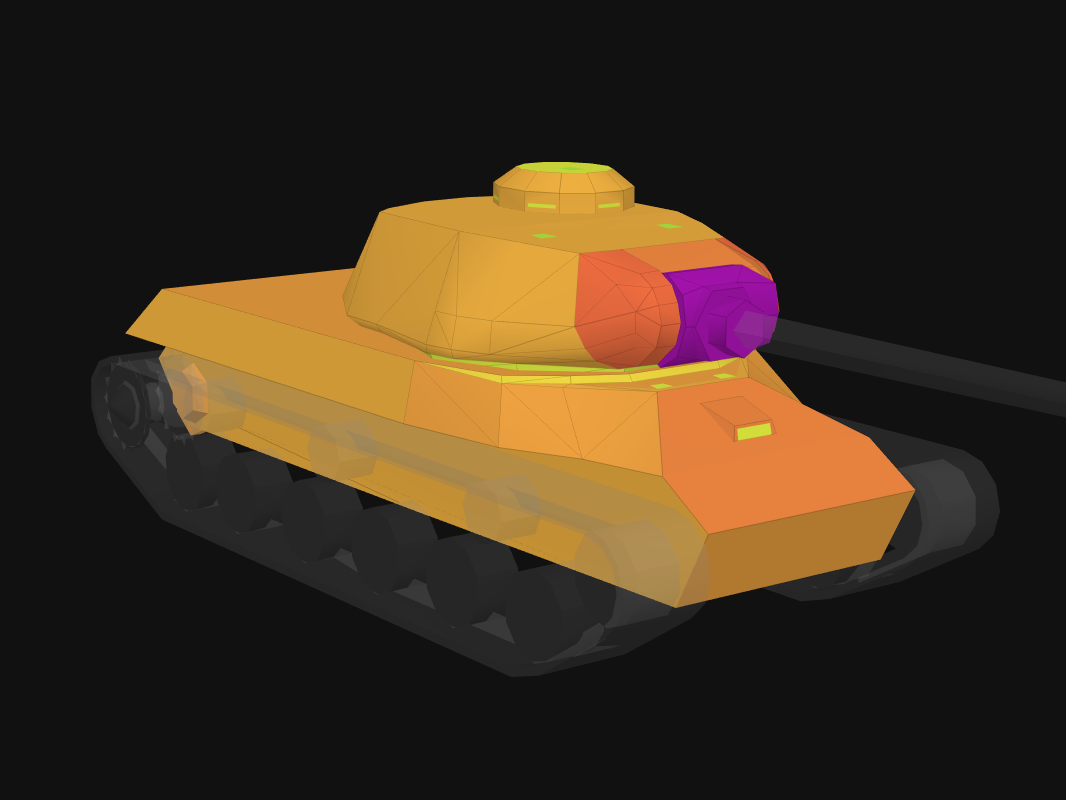 Front armor of IS-2 (1945) in World of Tanks: Blitz