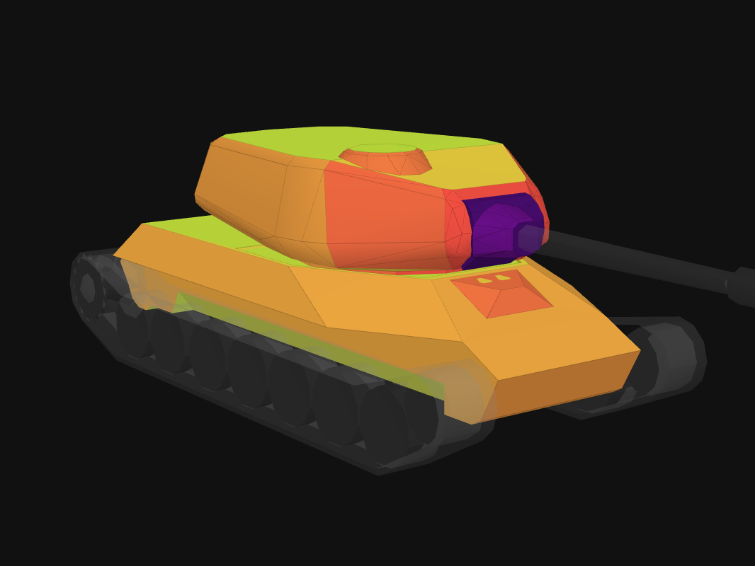 Front armor of ST-I in World of Tanks: Blitz