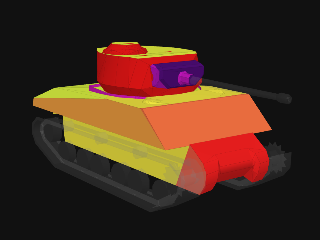 Front armor of M4A3E2 in World of Tanks: Blitz