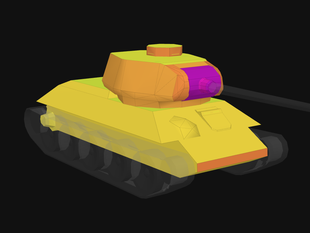 Front armor of T-34-85 in World of Tanks: Blitz