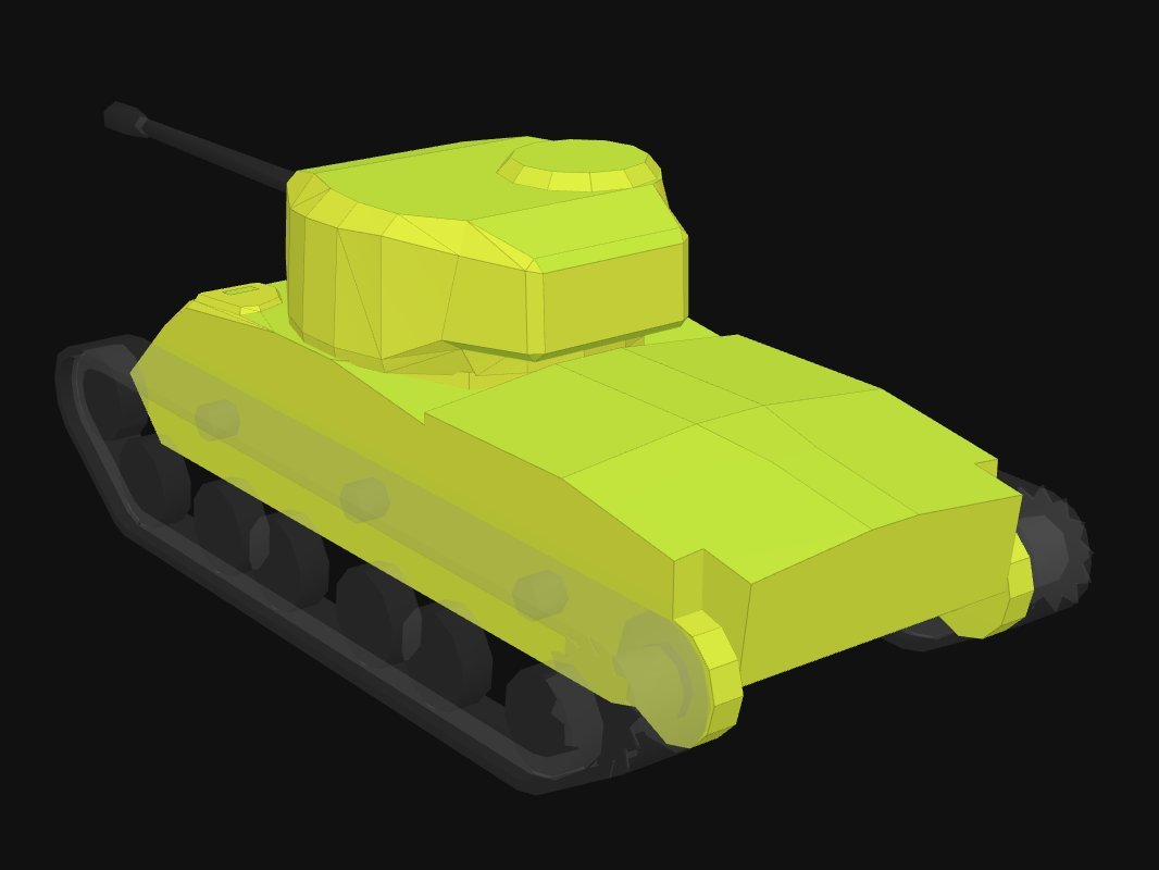 Rear armor of T21 in World of Tanks: Blitz
