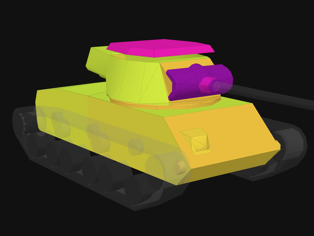 Front armor of T25/2 in World of Tanks: Blitz