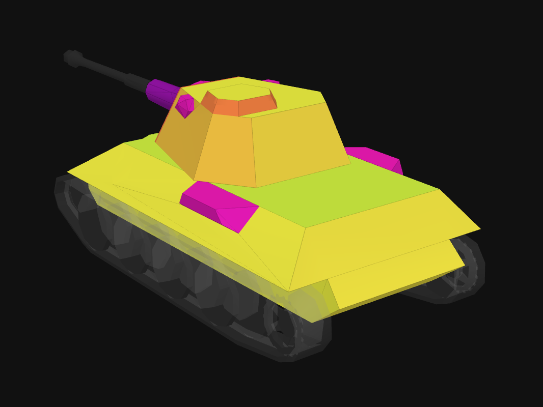 Rear armor of VK 30.02 D in World of Tanks: Blitz