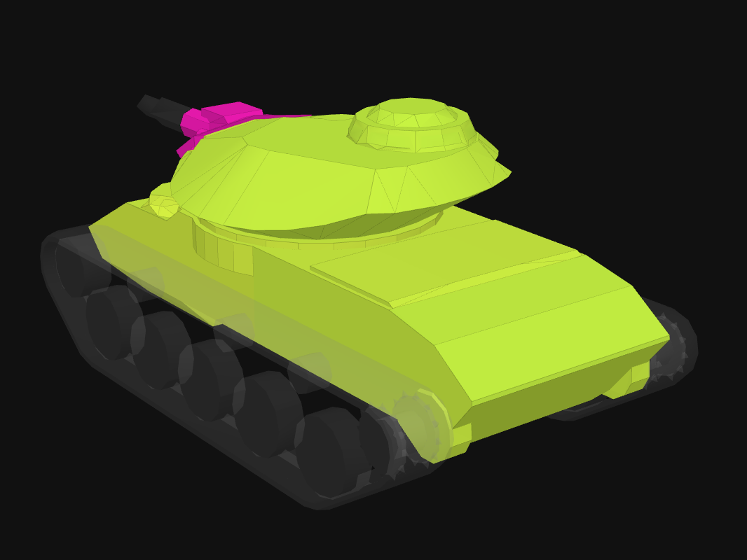 Rear armor of T49 in World of Tanks: Blitz
