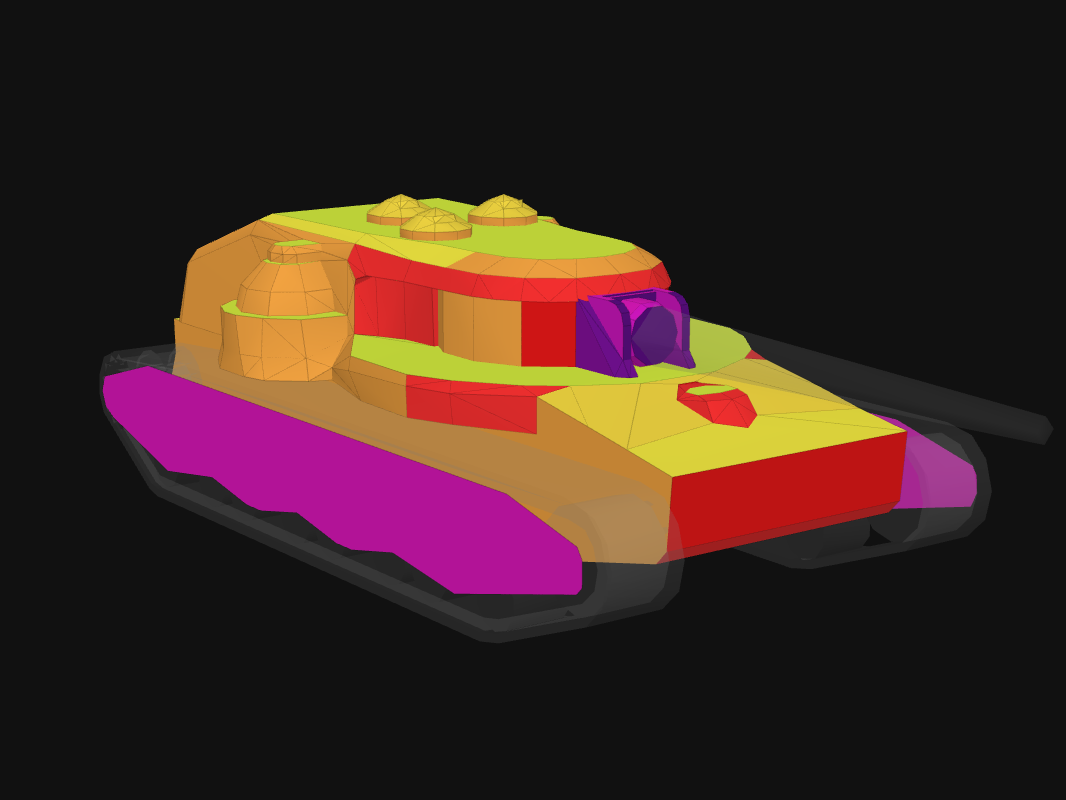 Front armor of T28 HTC in World of Tanks: Blitz