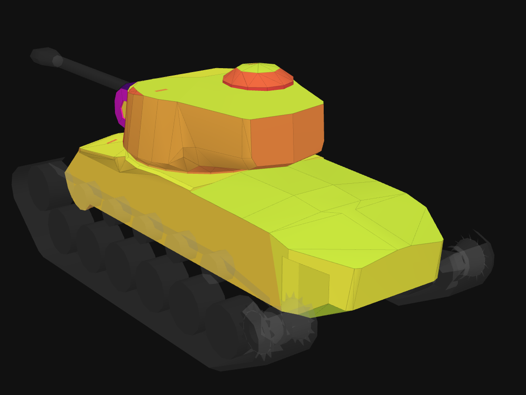 Rear armor of T26E5 in World of Tanks: Blitz