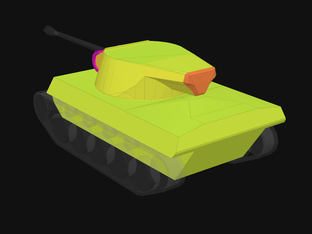 Rear armor of Super Hellcat in World of Tanks: Blitz