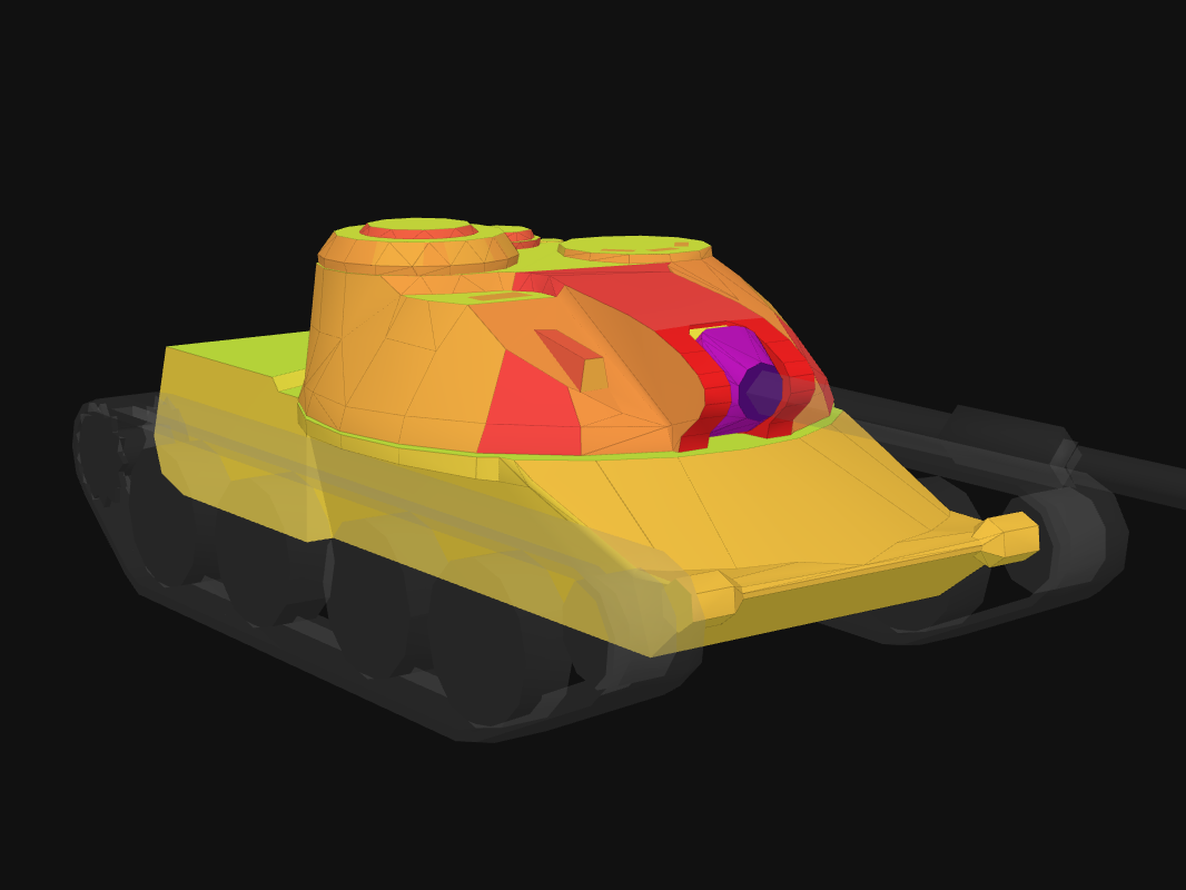 Front armor of ASTRON Rex in World of Tanks: Blitz