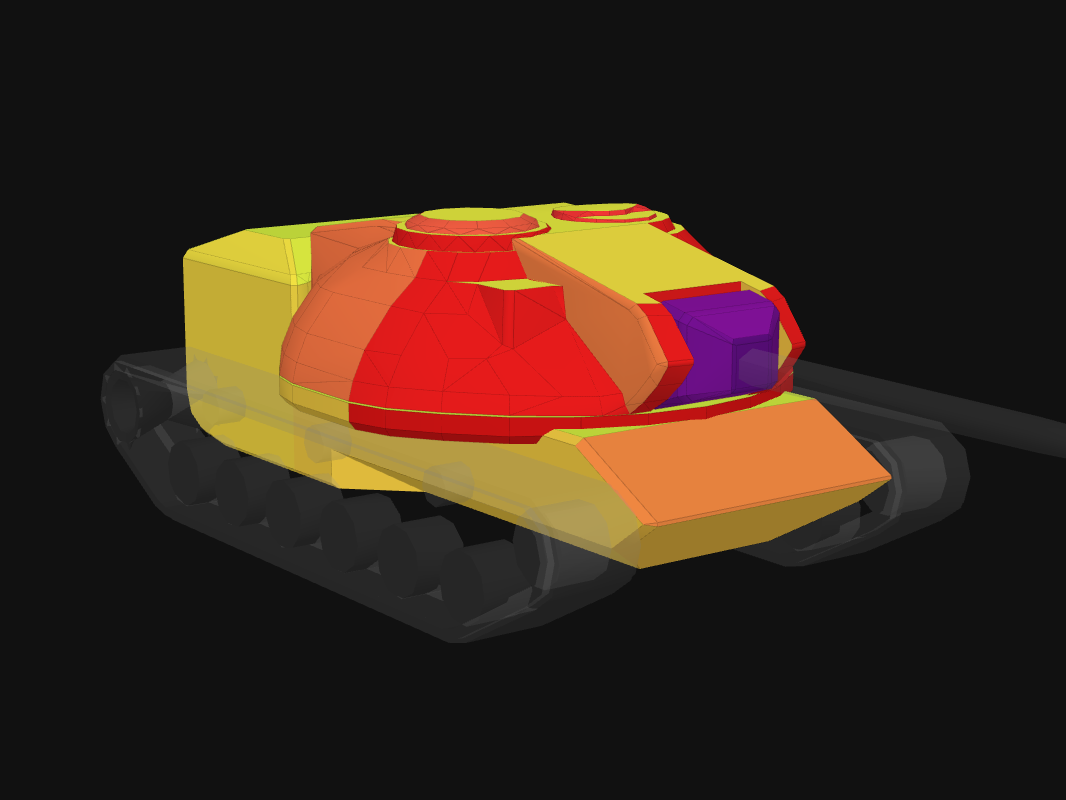 Front armor of XM66F in World of Tanks: Blitz