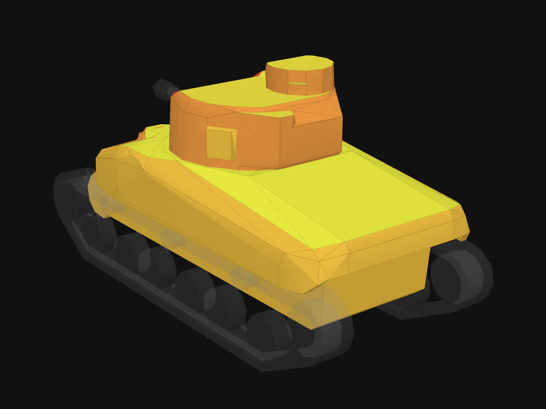 Rear armor of T6E1 Grizzly in World of Tanks: Blitz