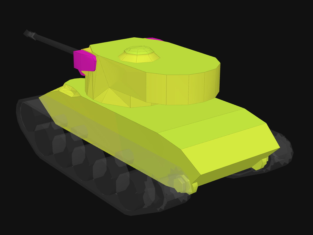 Rear armor of T37 in World of Tanks: Blitz