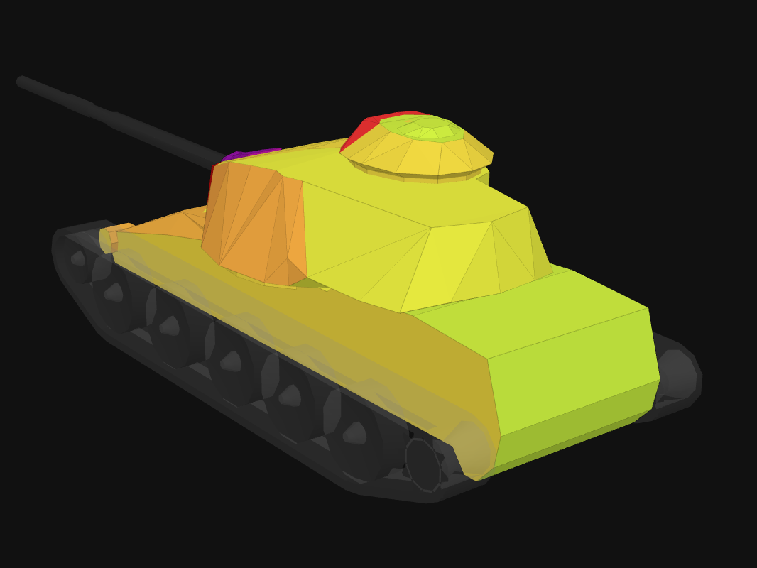 Rear armor of T95E6 in World of Tanks: Blitz