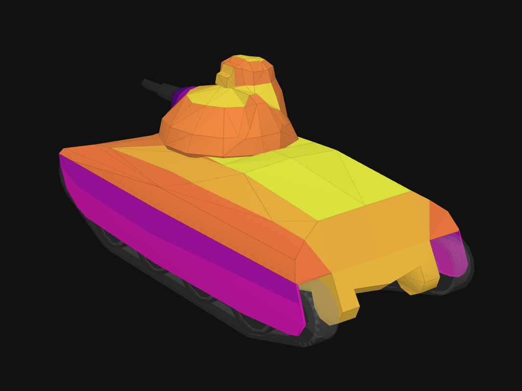 Rear armor of AMX 40 in World of Tanks: Blitz