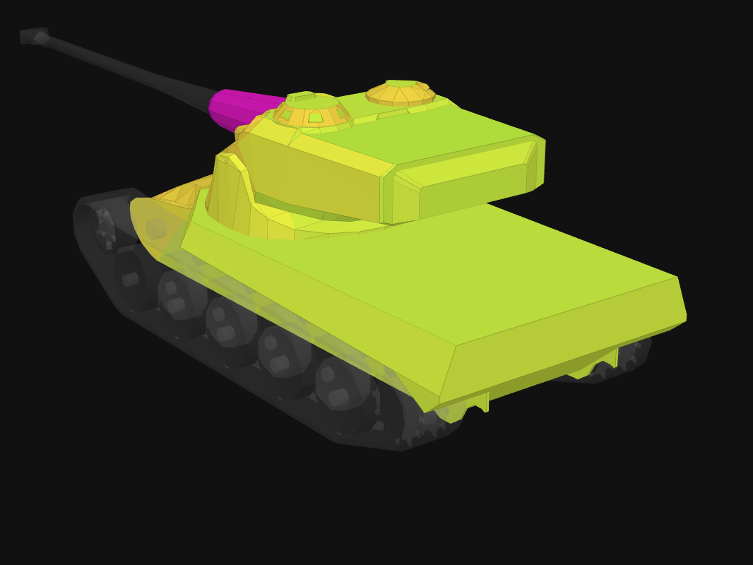 Rear armor of AMX 50 B in World of Tanks: Blitz