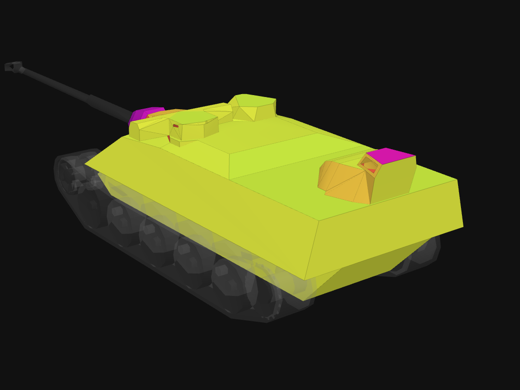 Rear armor of AMX AC 48 in World of Tanks: Blitz