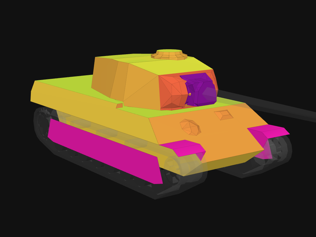 Лобовая броня AMX M4 45 в World of Tanks: Blitz